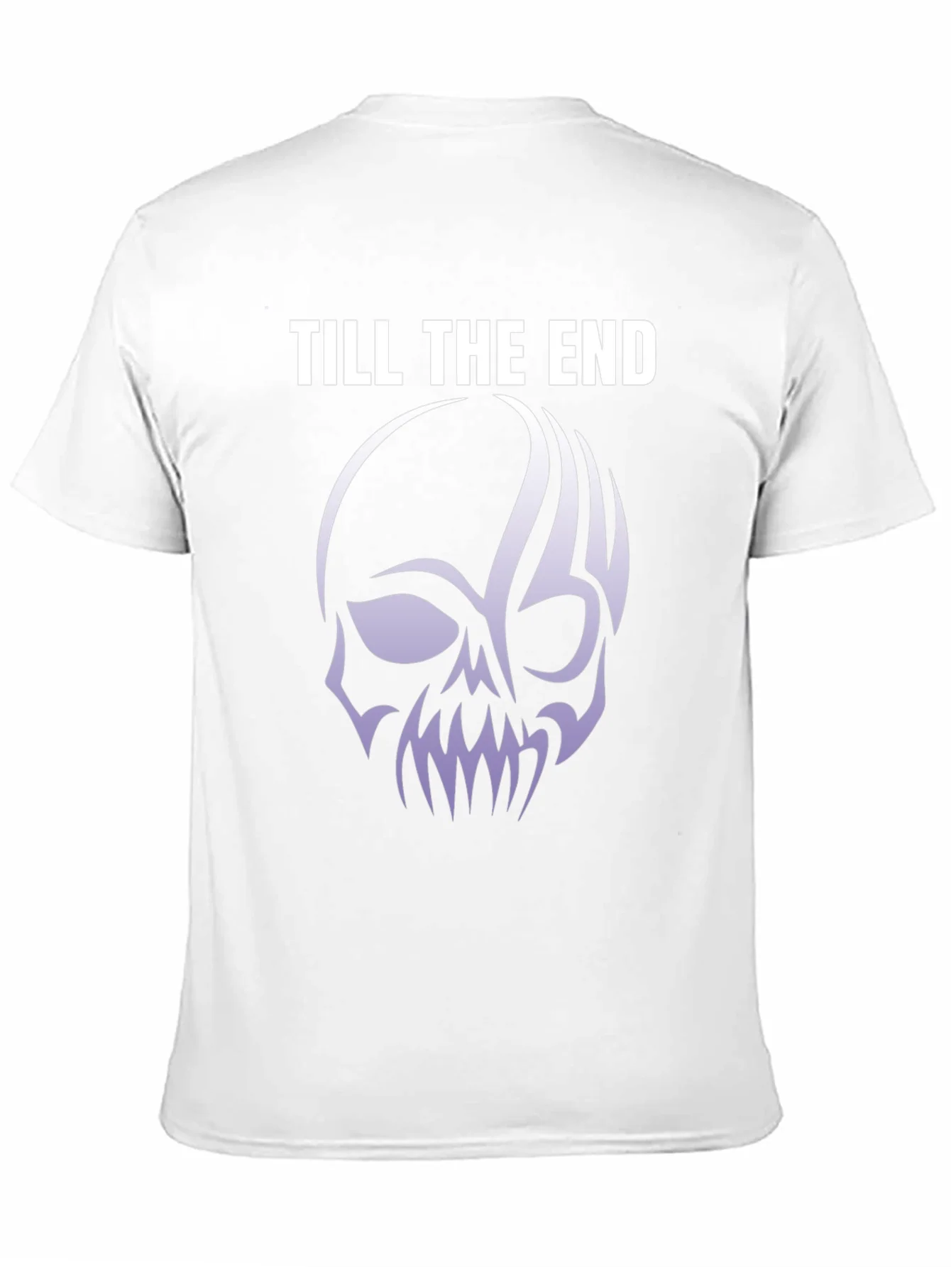 Till The End Skull Graphic Tee - Black
