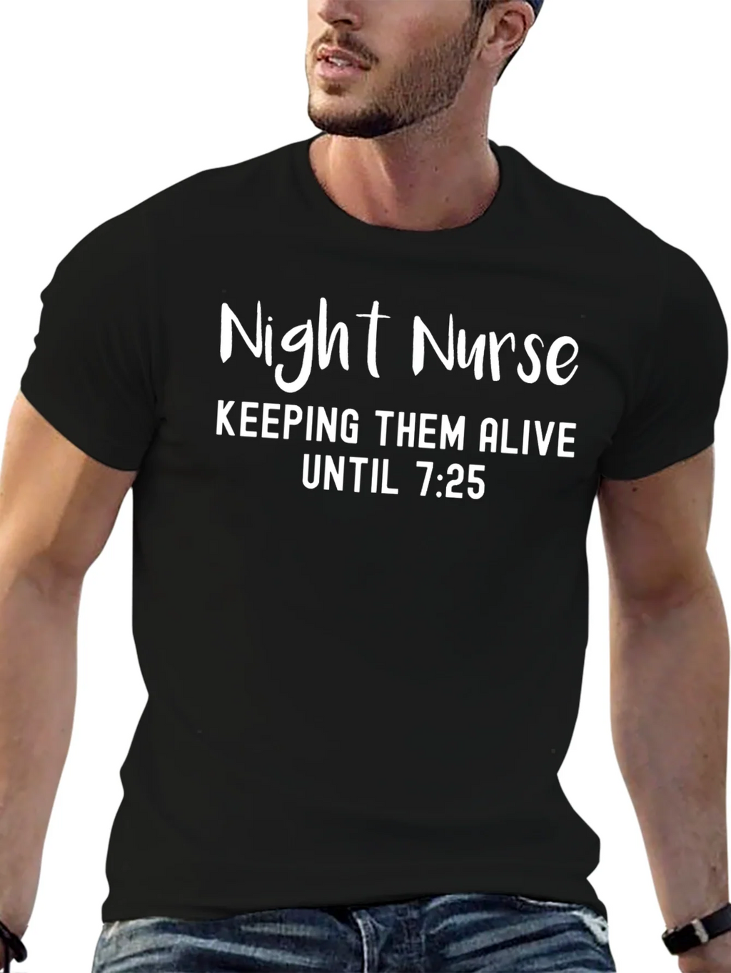 Night Nurse Tee - Keeping Them Alive Funny T-Shirt