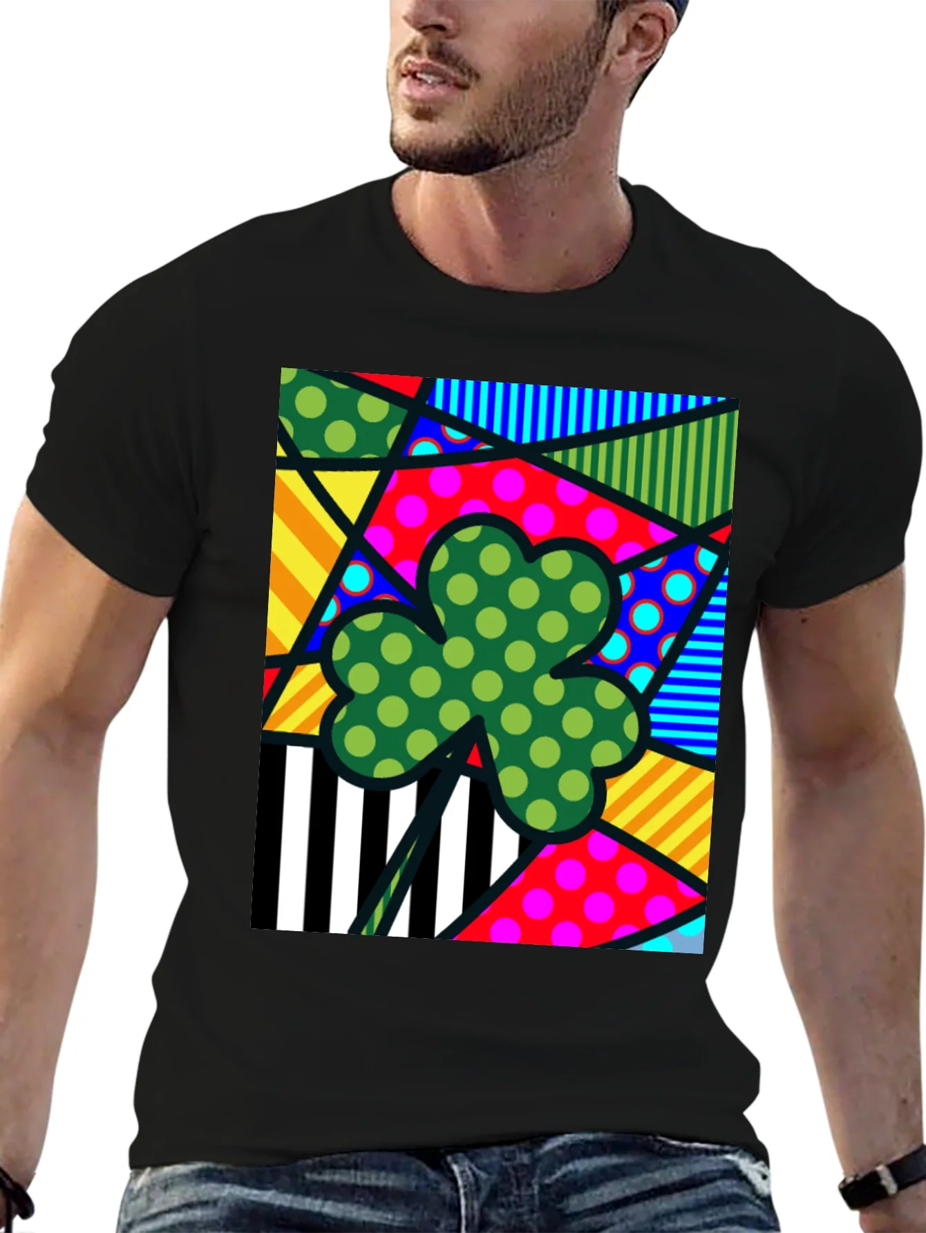 Funky Shamrock T-Shirt - St. Patricks Day Style