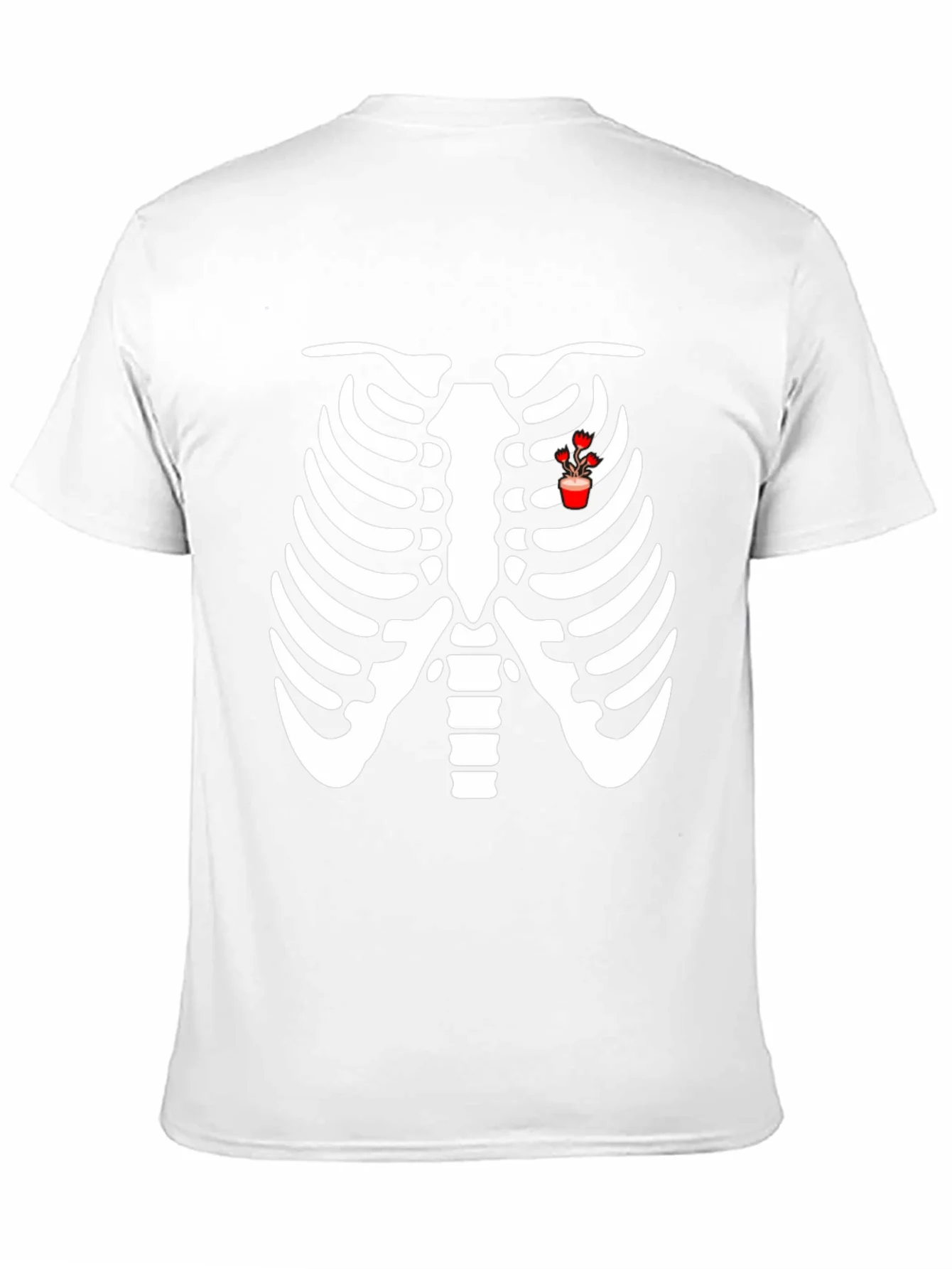 Rib Cage Heart Flower T-Shirt
