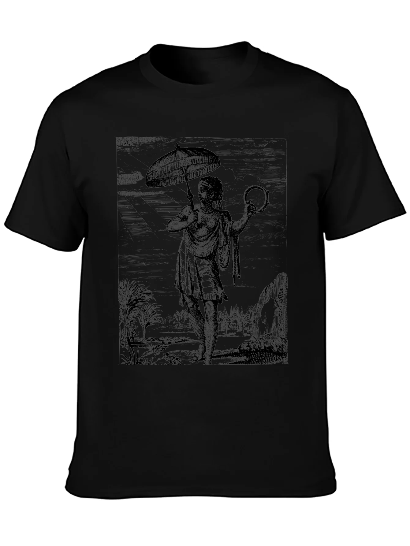 Vintage Graphic Print Tee - Unique Design