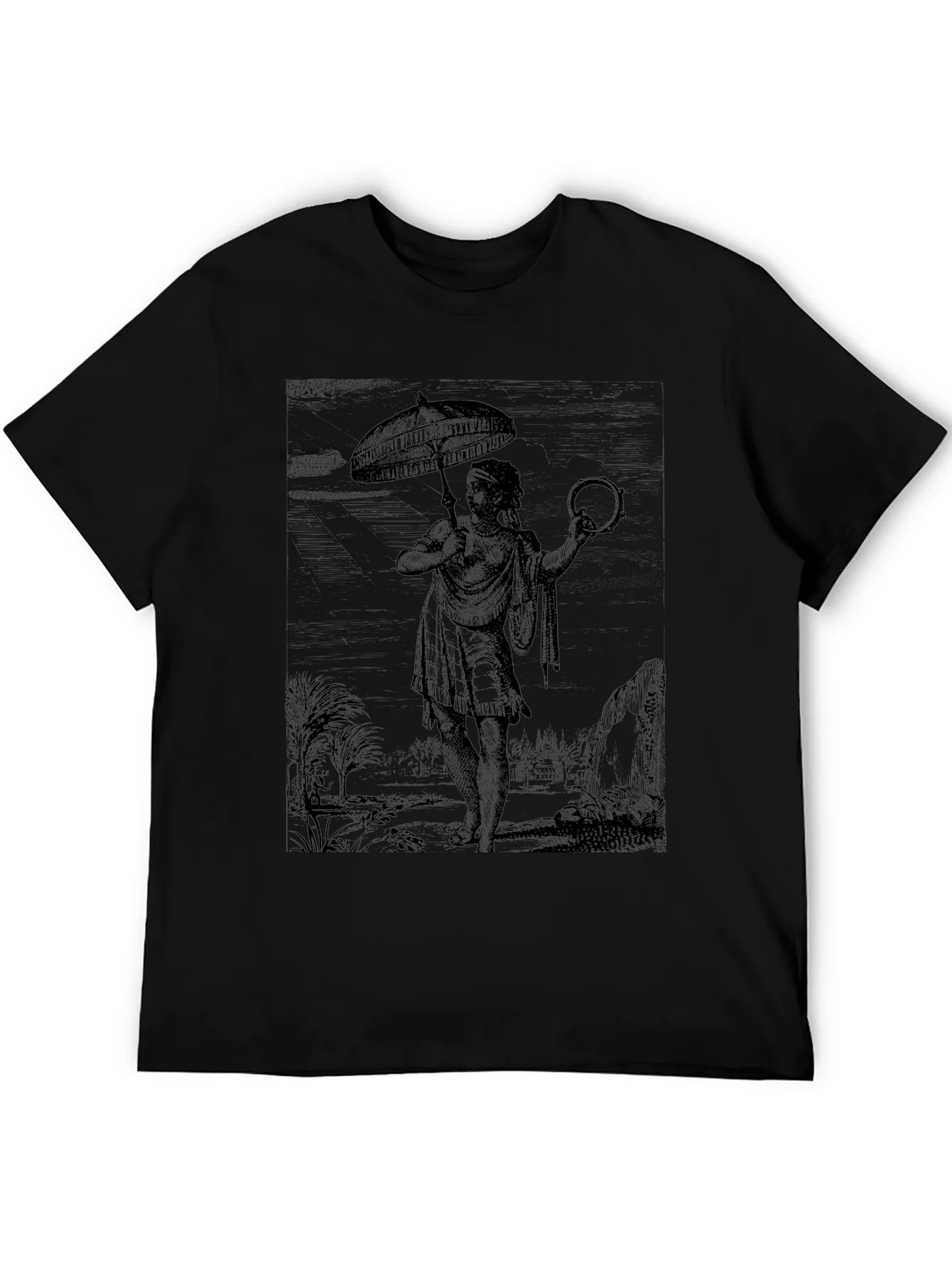 Vintage Graphic Print Tee - Unique Design
