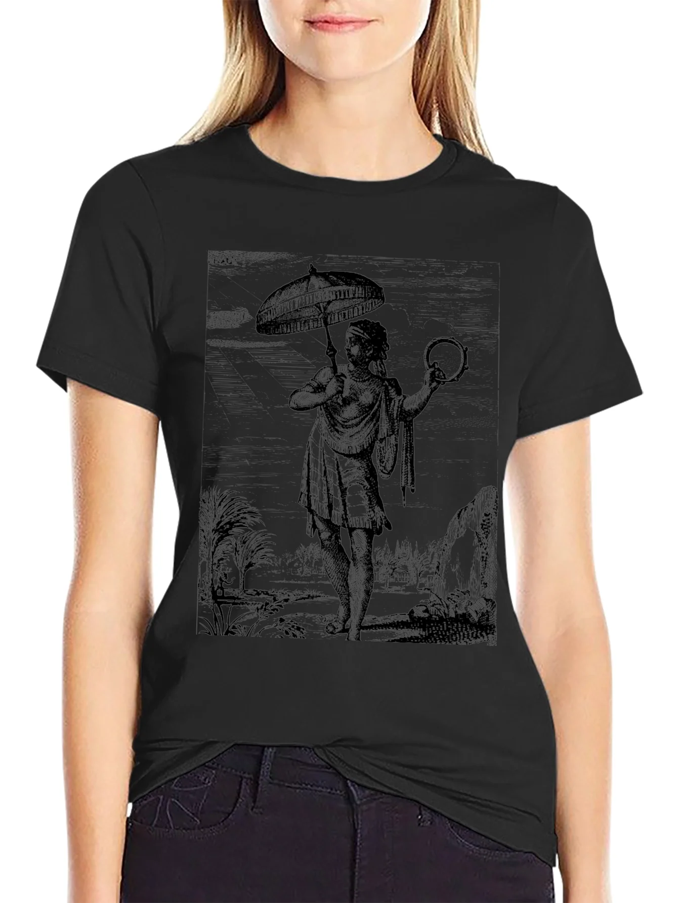 Vintage Graphic Print Tee - Unique Design