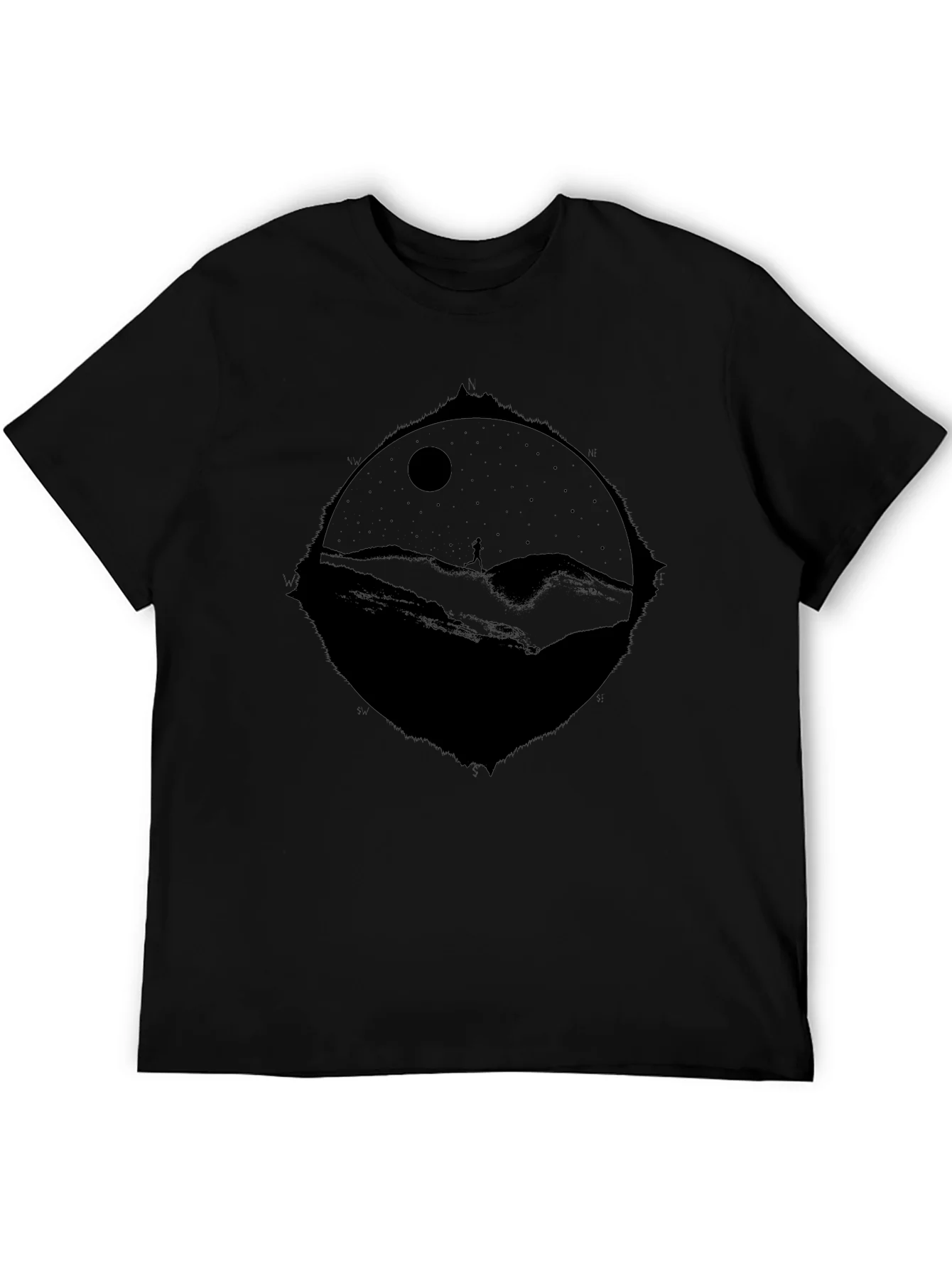 Nightscape Graphic T-Shirt - Black