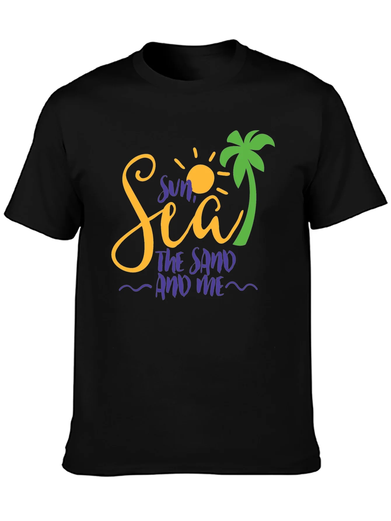 Sun Sea Sand Graphic Tee - Beach Vacation Shirt