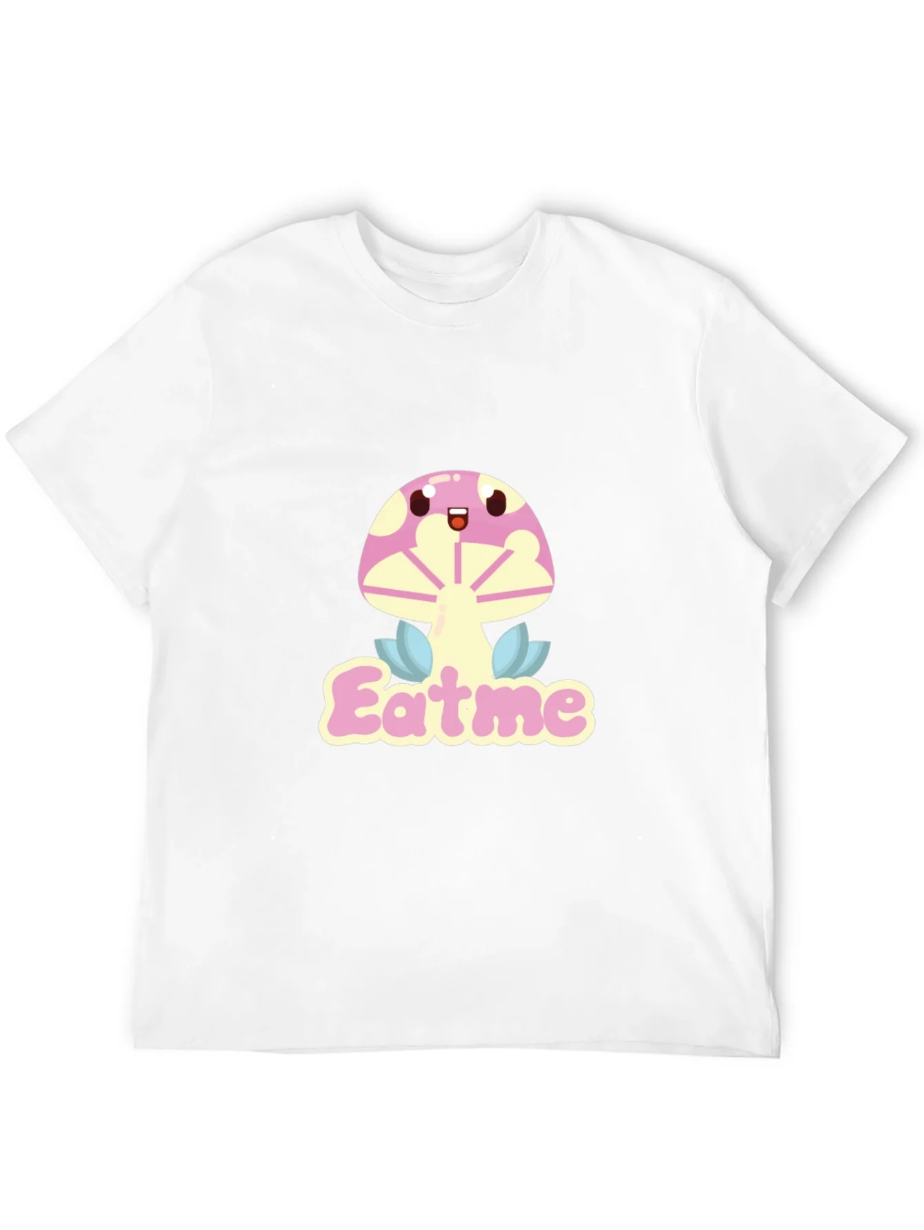 Eat Me Mushroom Graphic Tee - Black