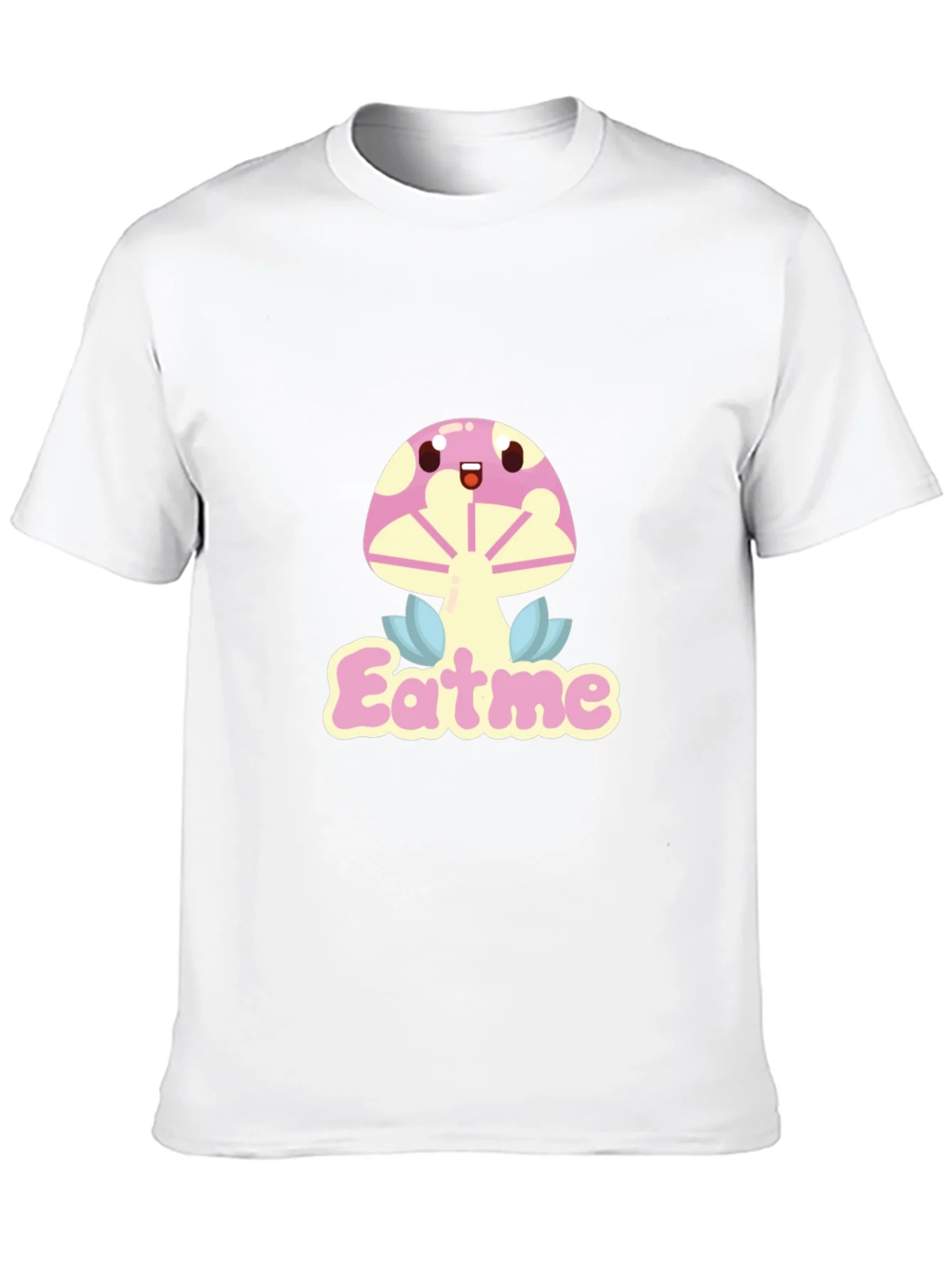 Eat Me Mushroom Graphic Tee - Black