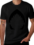 Shark Mouth Graphic Black T-Shirt - Mens Fashion