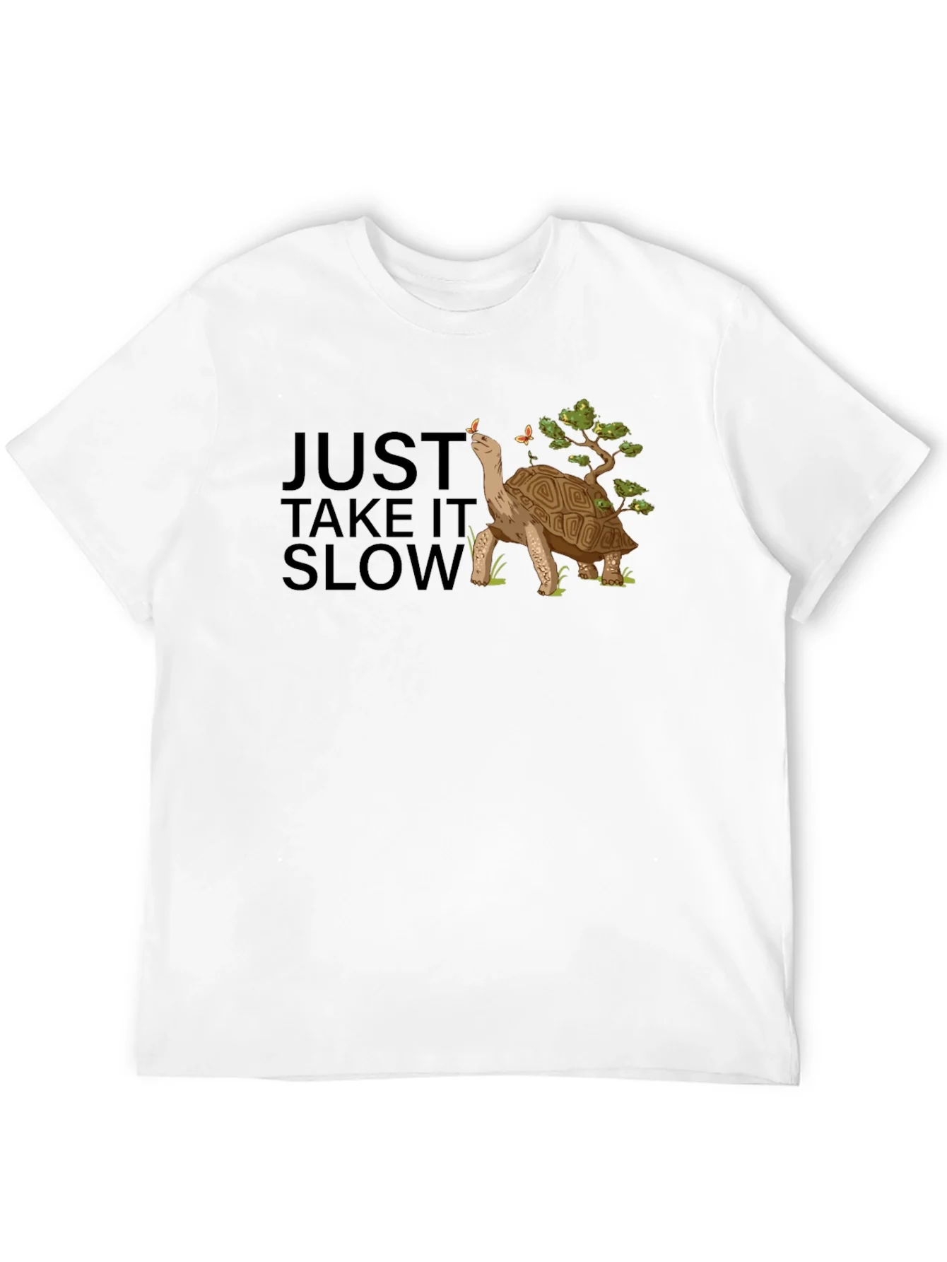 Just Take It Slow Black Turtle T-Shirt