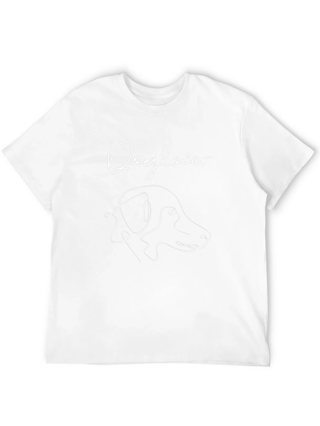 Dog Lover T-Shirt - Minimalist Canine Design