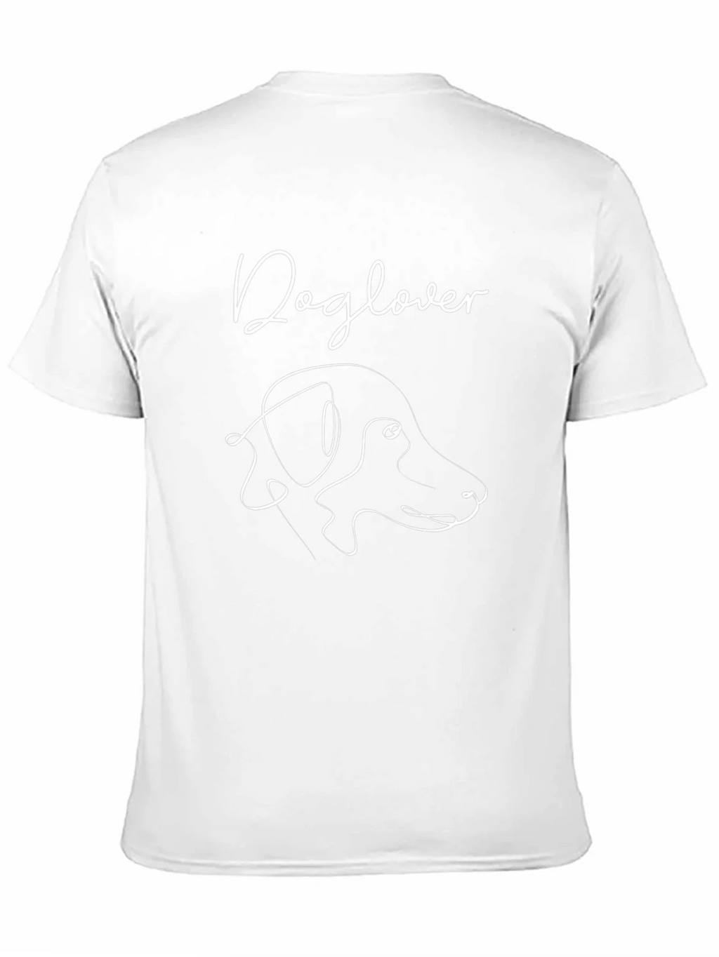 Dog Lover T-Shirt - Minimalist Canine Design