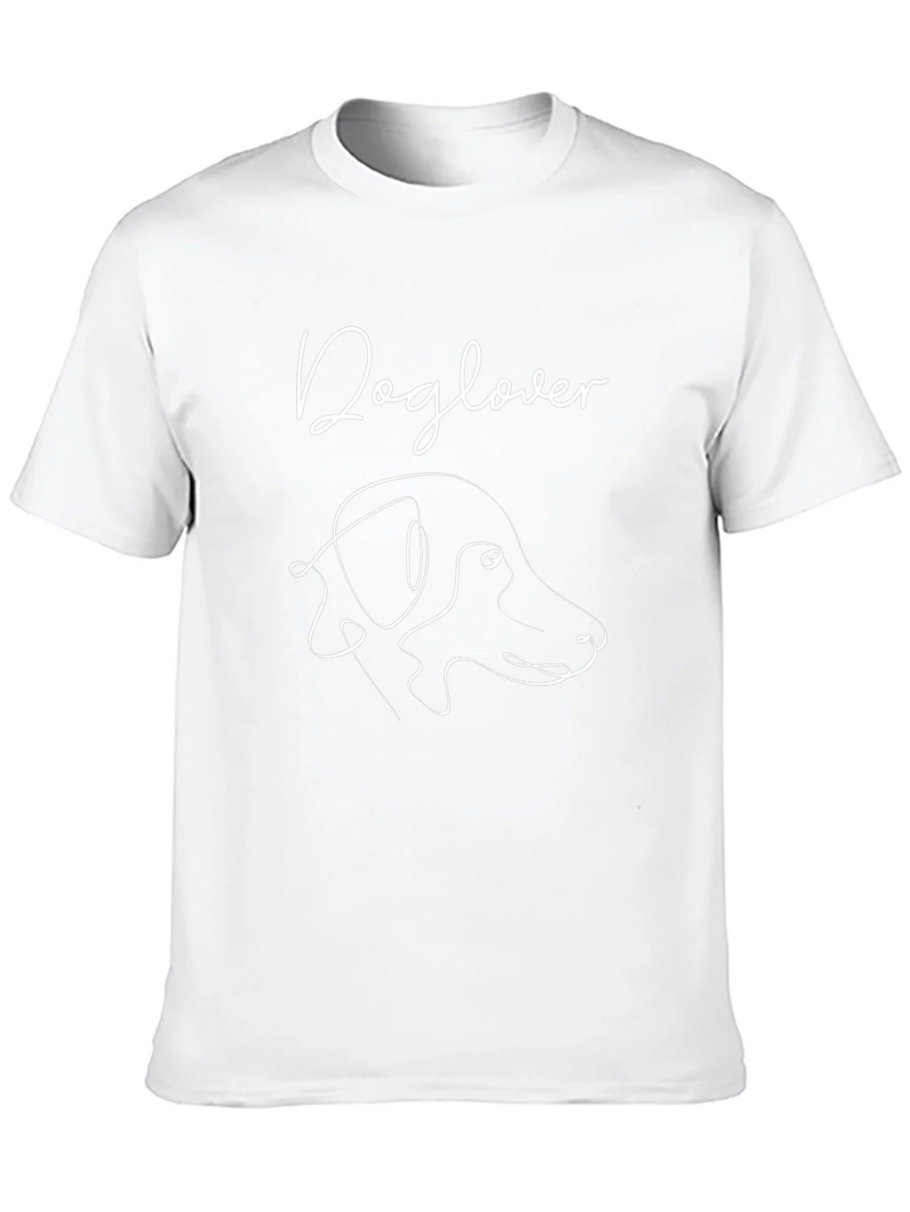 Dog Lover T-Shirt - Minimalist Canine Design