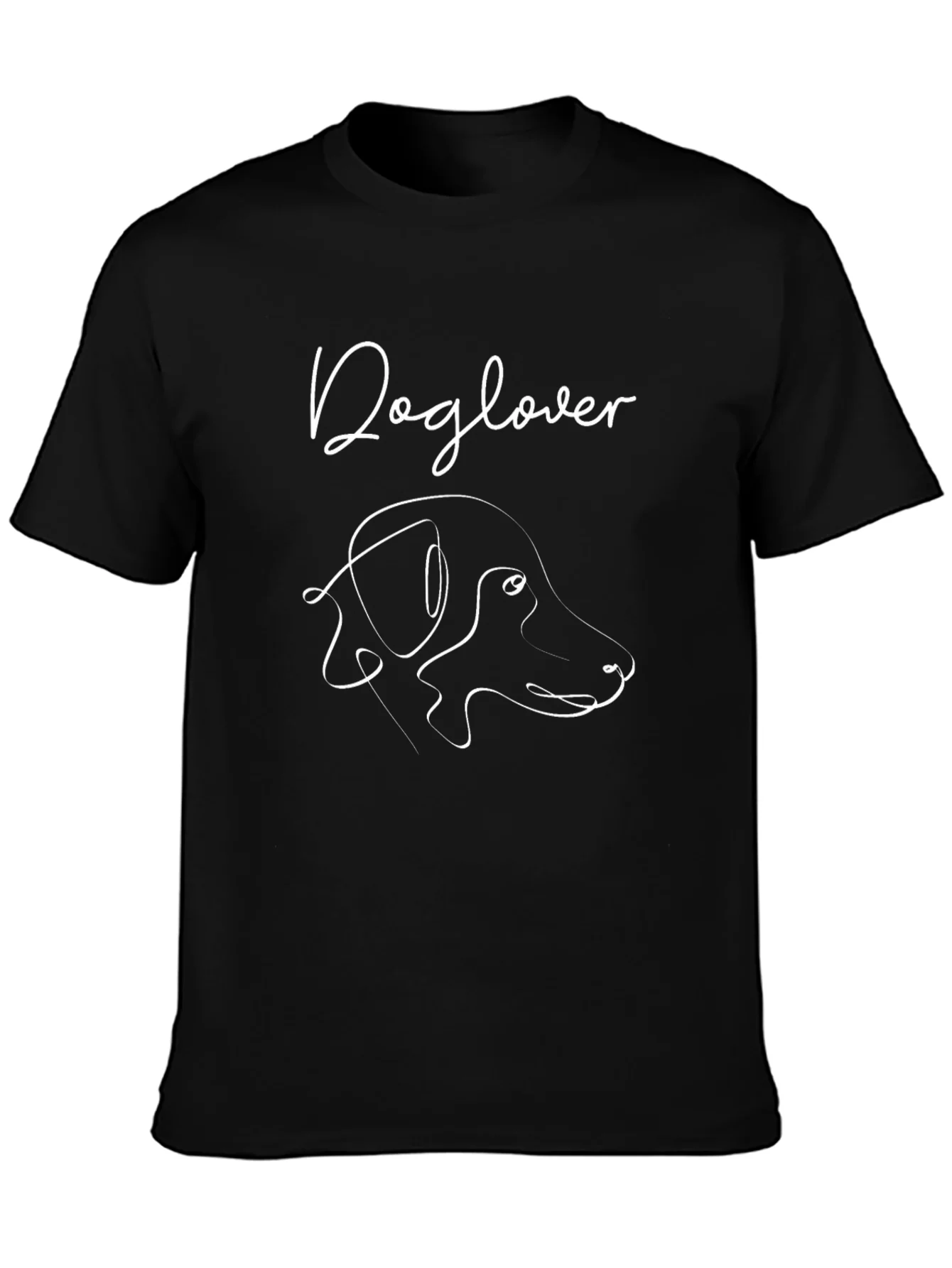 Dog Lover T-Shirt - Minimalist Canine Design