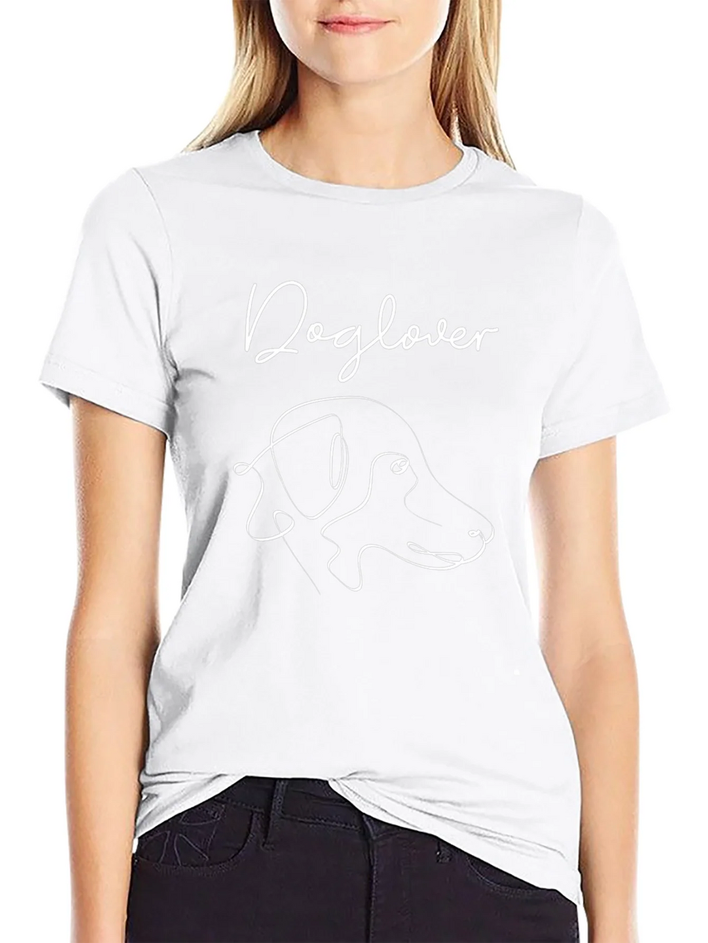 Dog Lover T-Shirt - Minimalist Canine Design