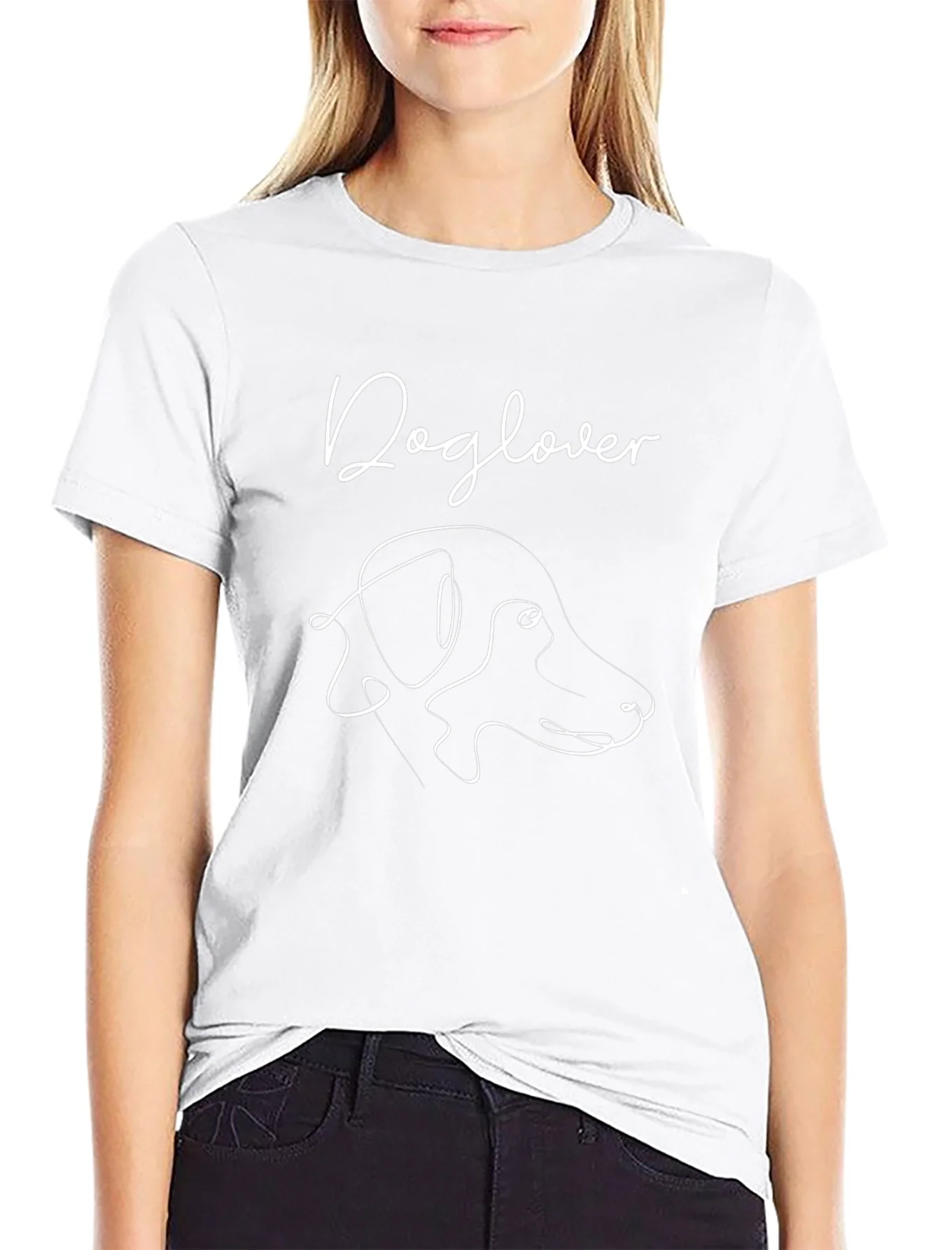 Dog Lover T-Shirt - Minimalist Canine Design