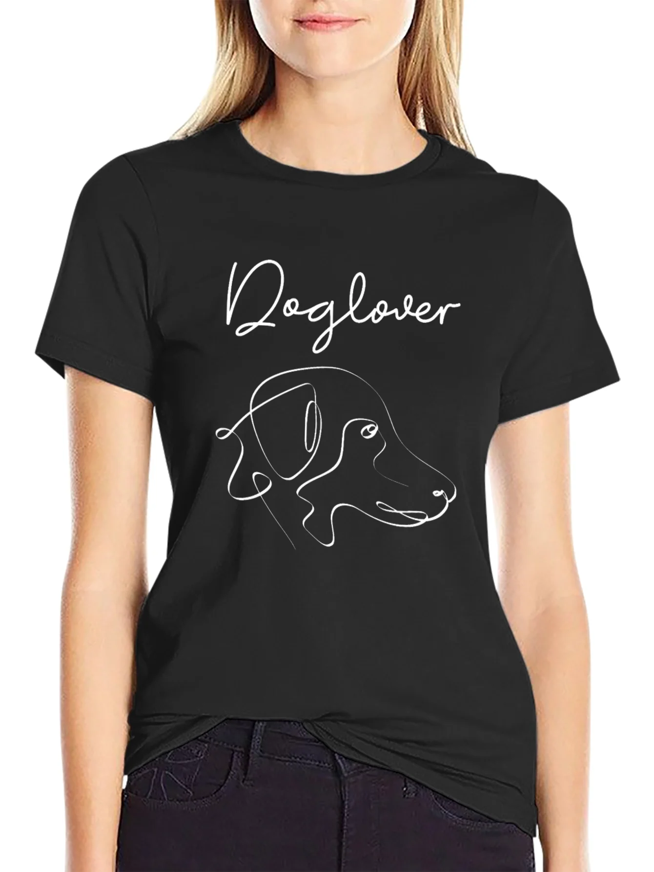 Dog Lover T-Shirt - Minimalist Canine Design