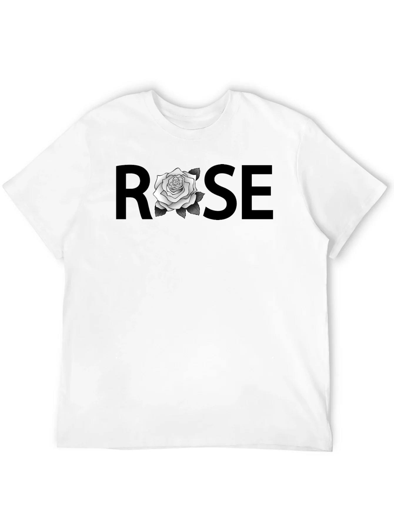 ROSE Graphic T-Shirt - Stylish Black Tee