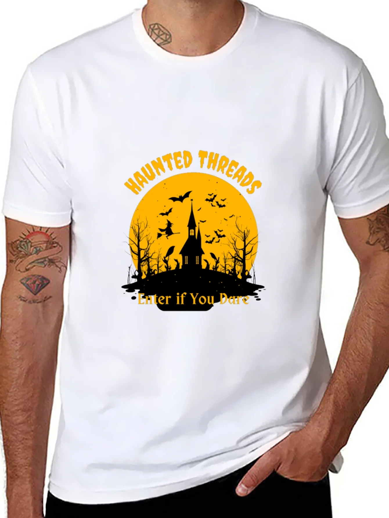Haunted Threads Halloween T-Shirt