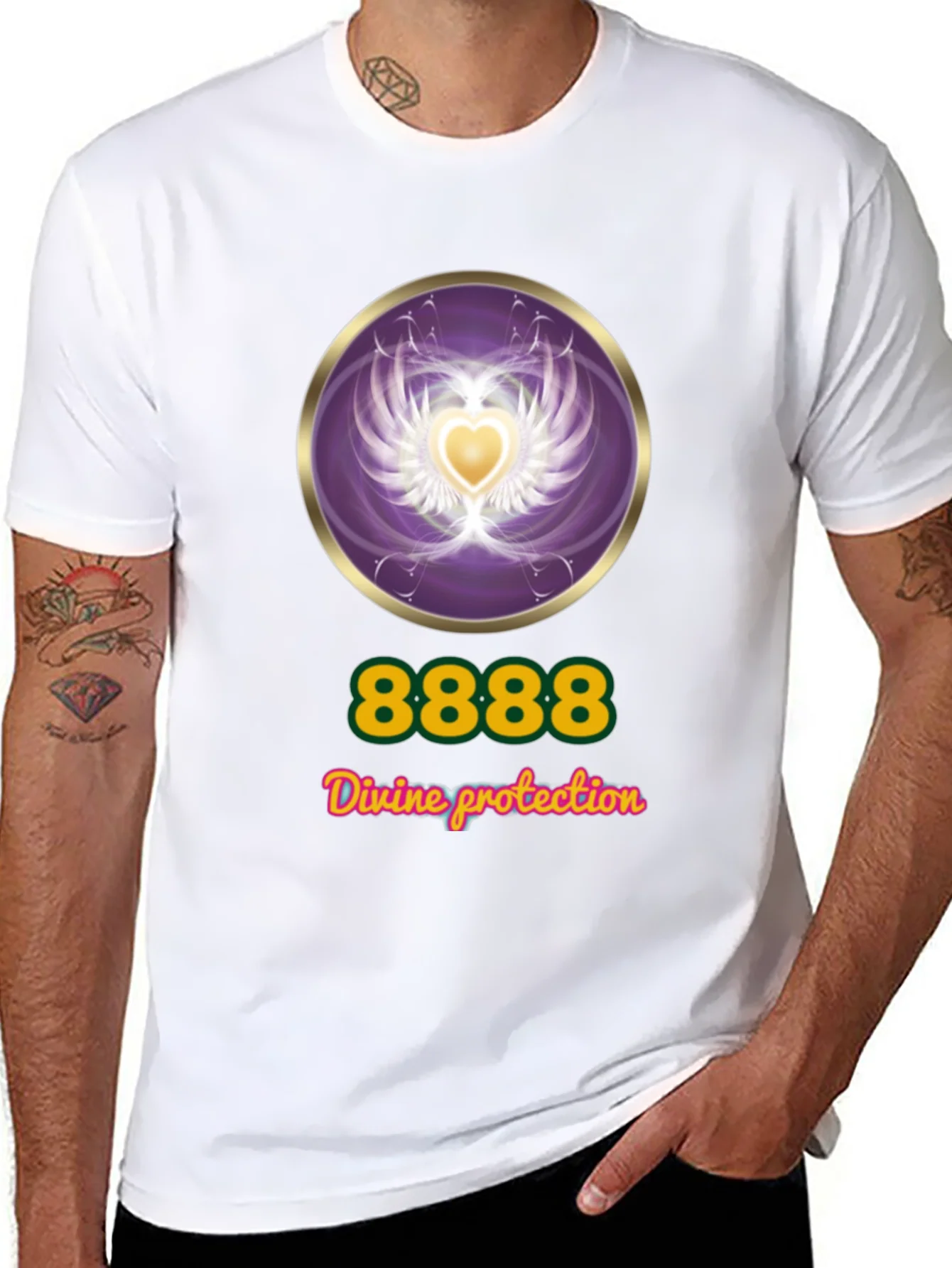 Divine Protection T-Shirt - Angel Number 8888