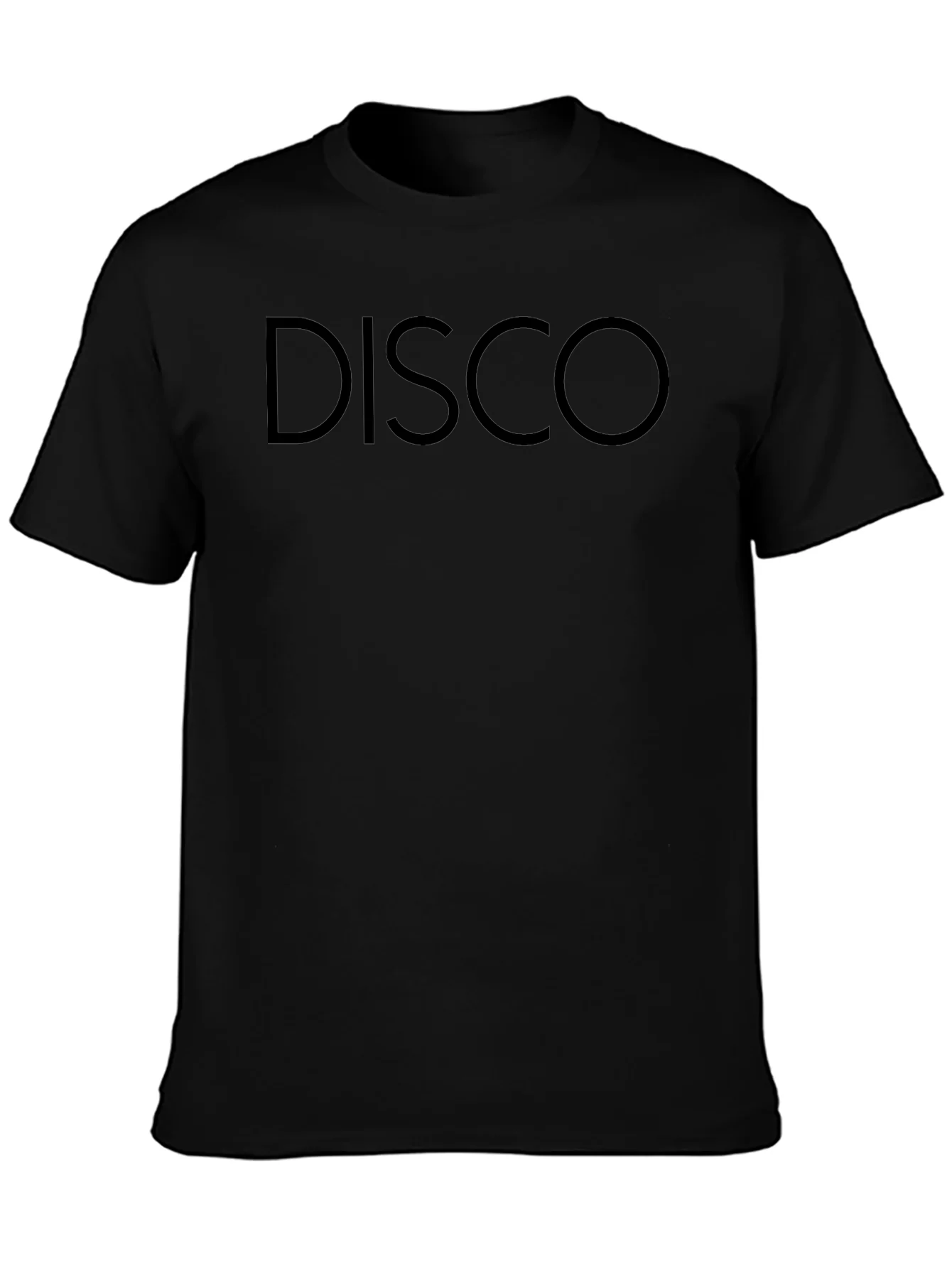 Mens Black Disco Graphic T-Shirt