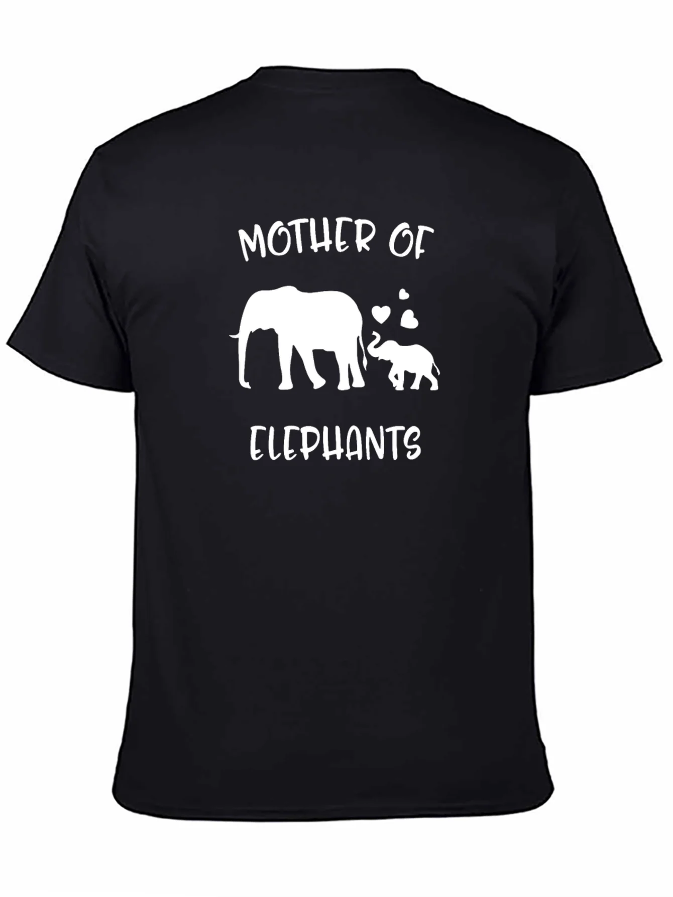 Mother of Elephants Black T-Shirt