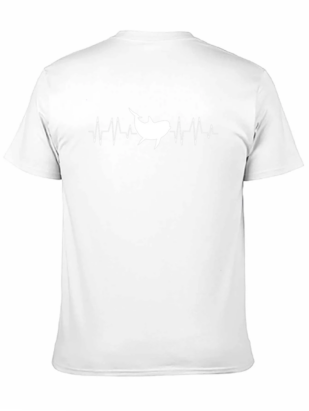 Shark Heartbeat Graphic T-Shirt - Black Cotton Tee