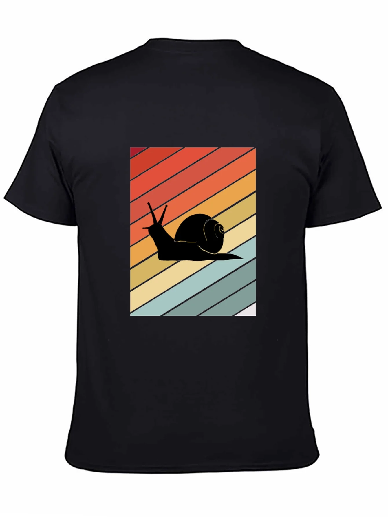 Retro Snail Graphic Tee - Unisex Cotton Blend T-Shirt