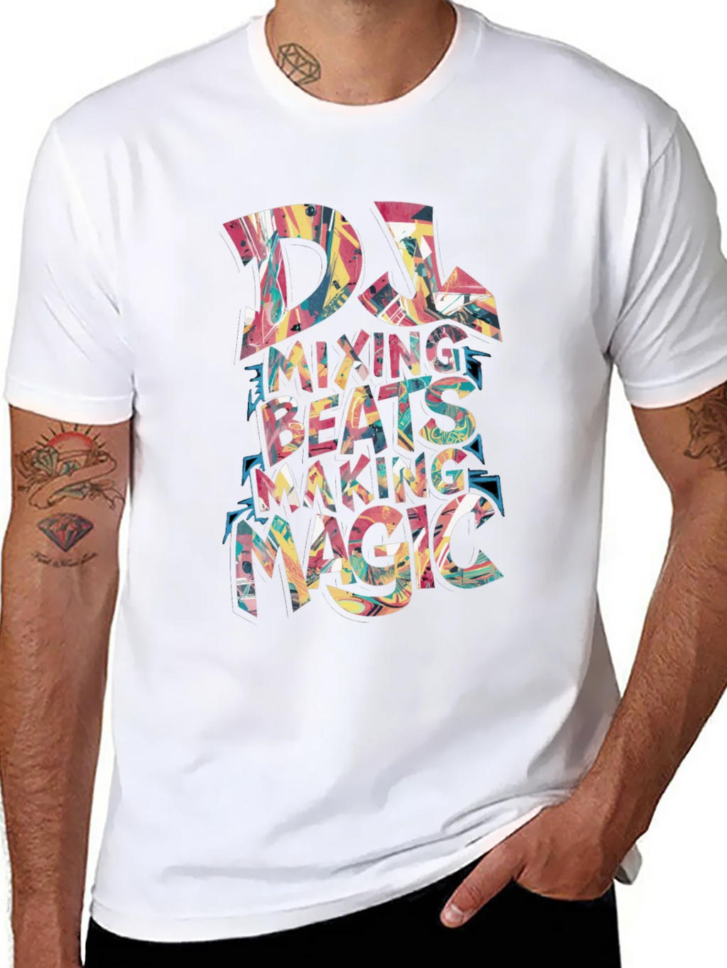 DJ Mixing Beats T-Shirt - Cool Music Lover Tee