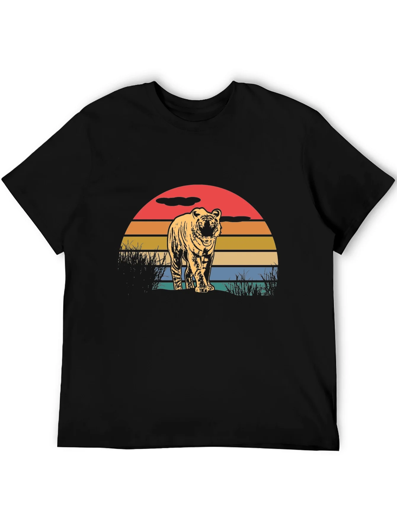 Vintage Tiger Sunset Graphic Tee