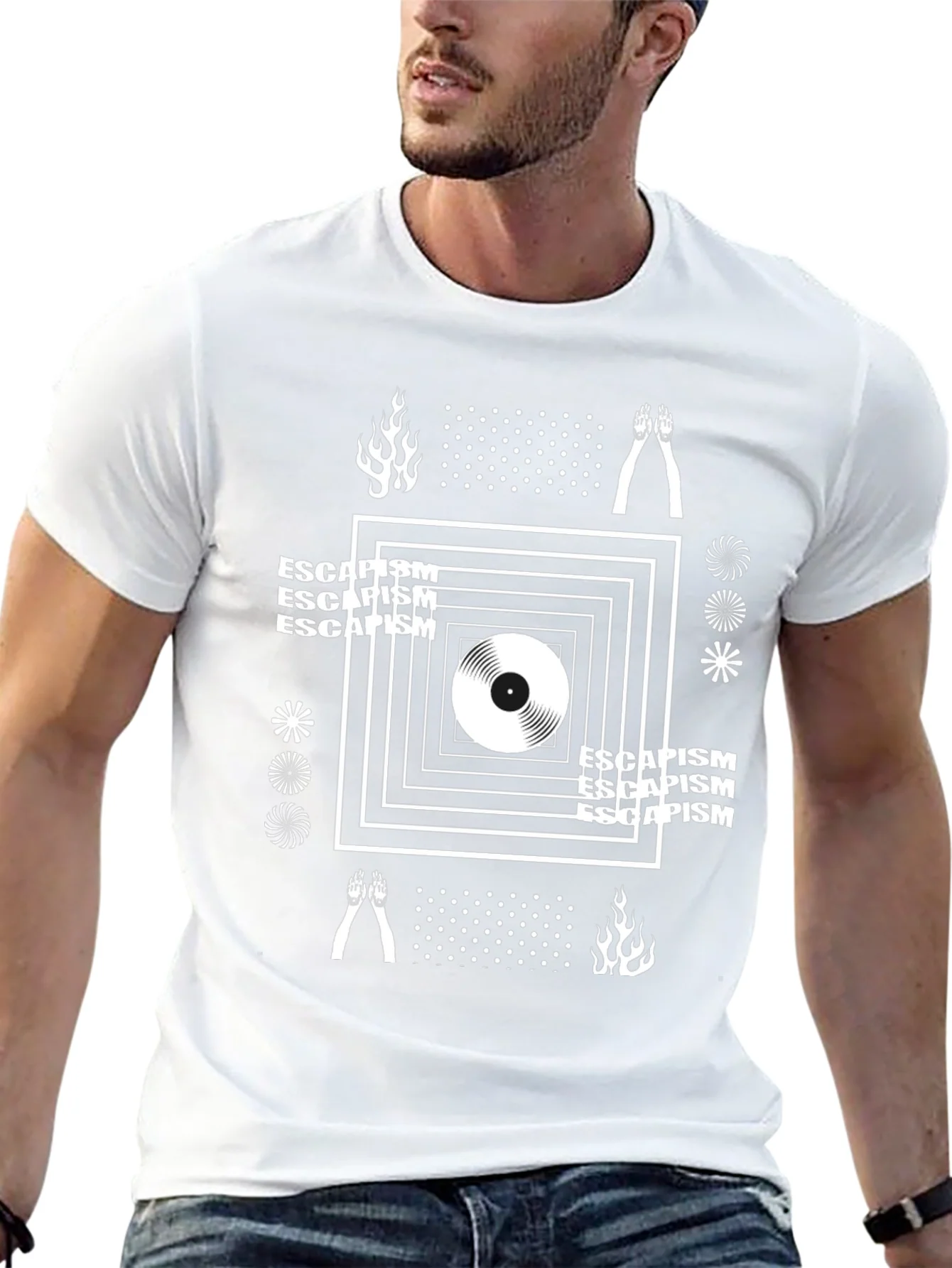 Escapism Graphic Tee - Modern Design Comfort Fit