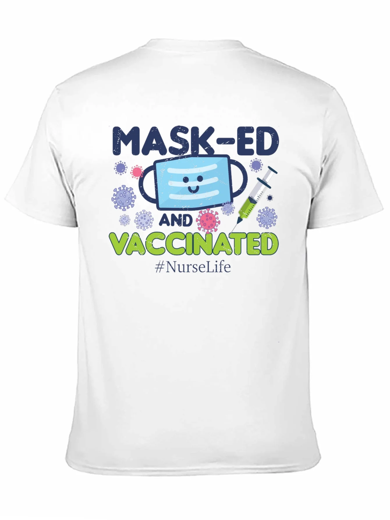 Masked and Vaccinated Graphic T-Shirt