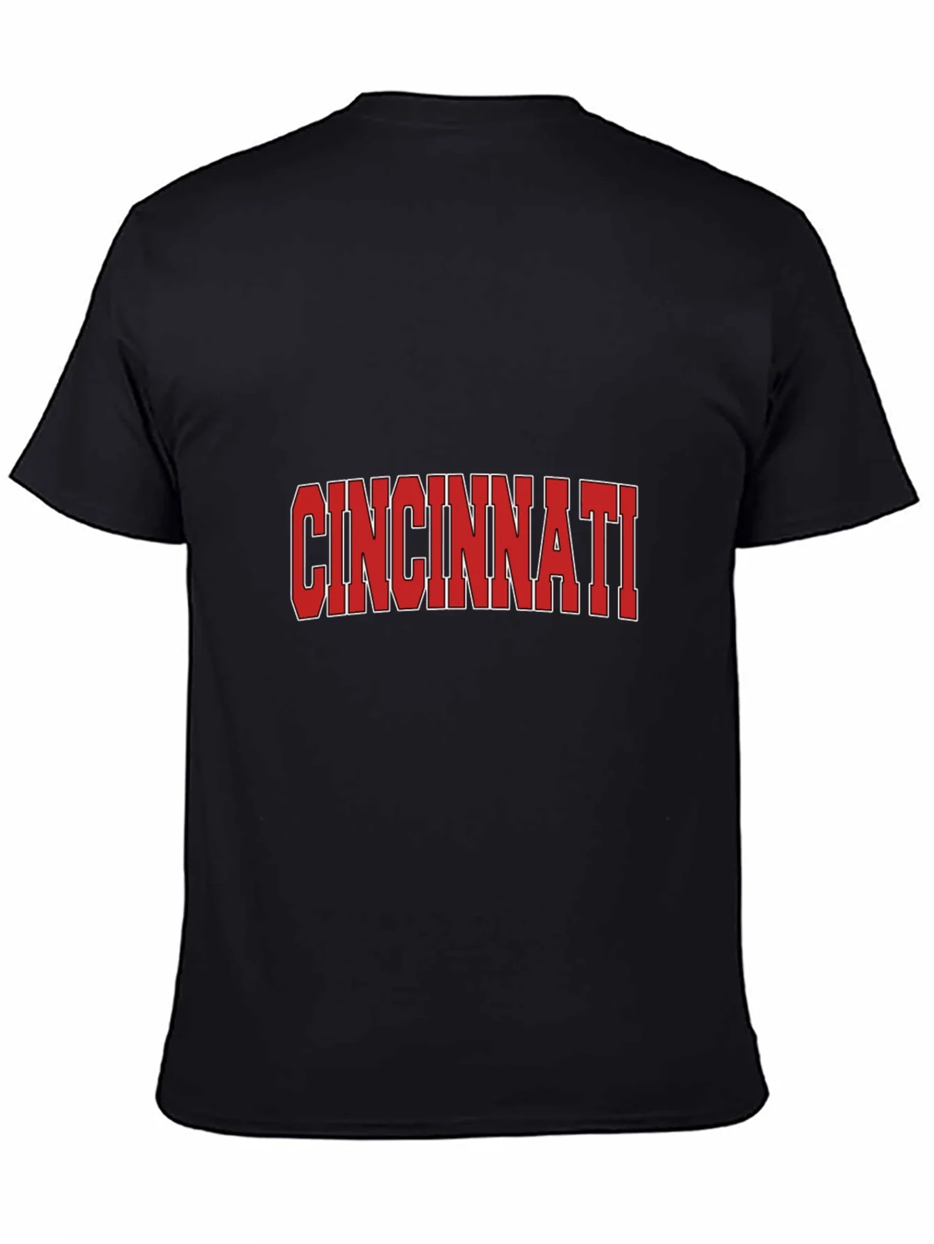 Cincinnati Reds Style Black T-Shirt