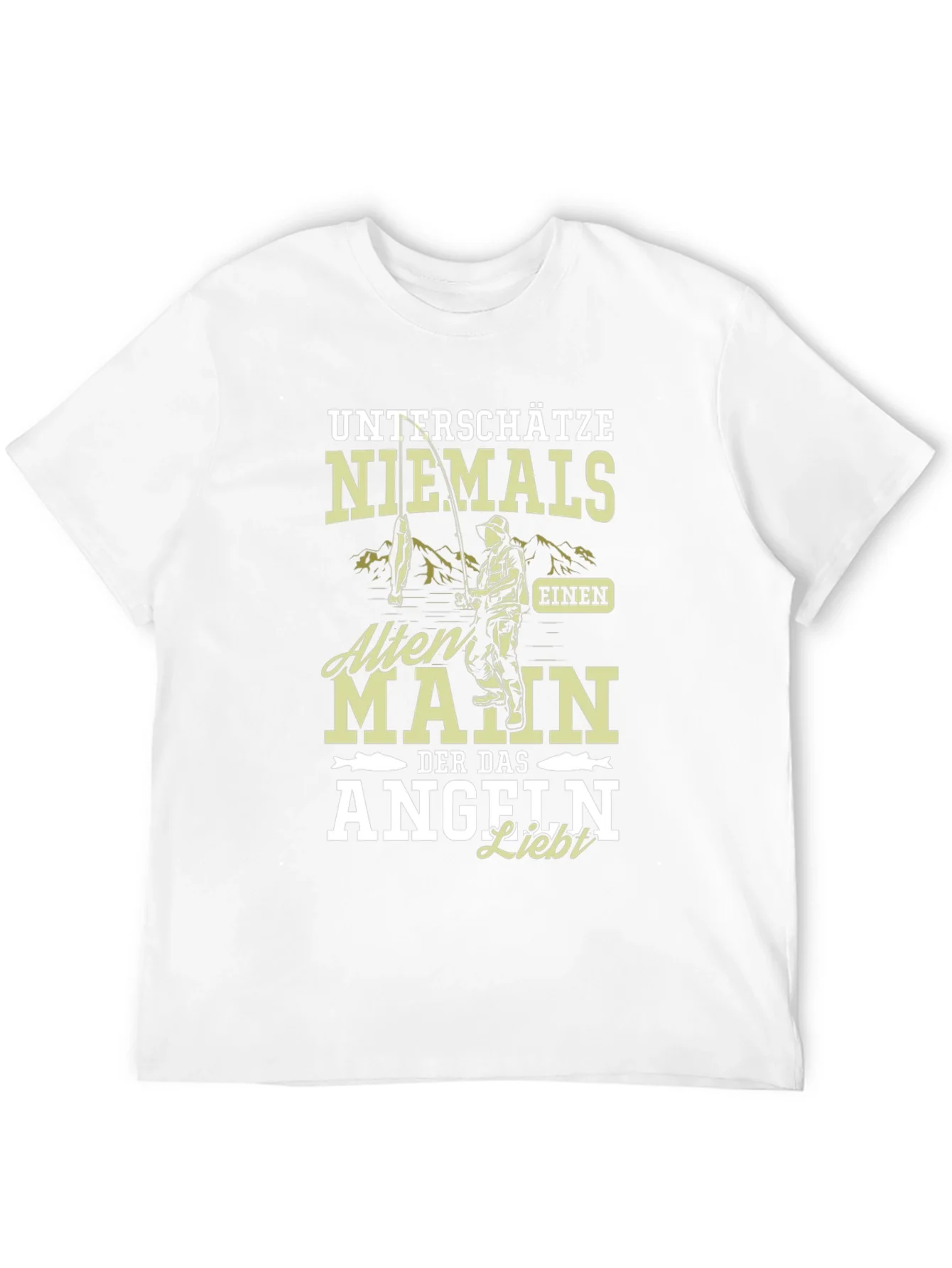 Fishing Lover T-Shirt Never Underestimate An Old Man