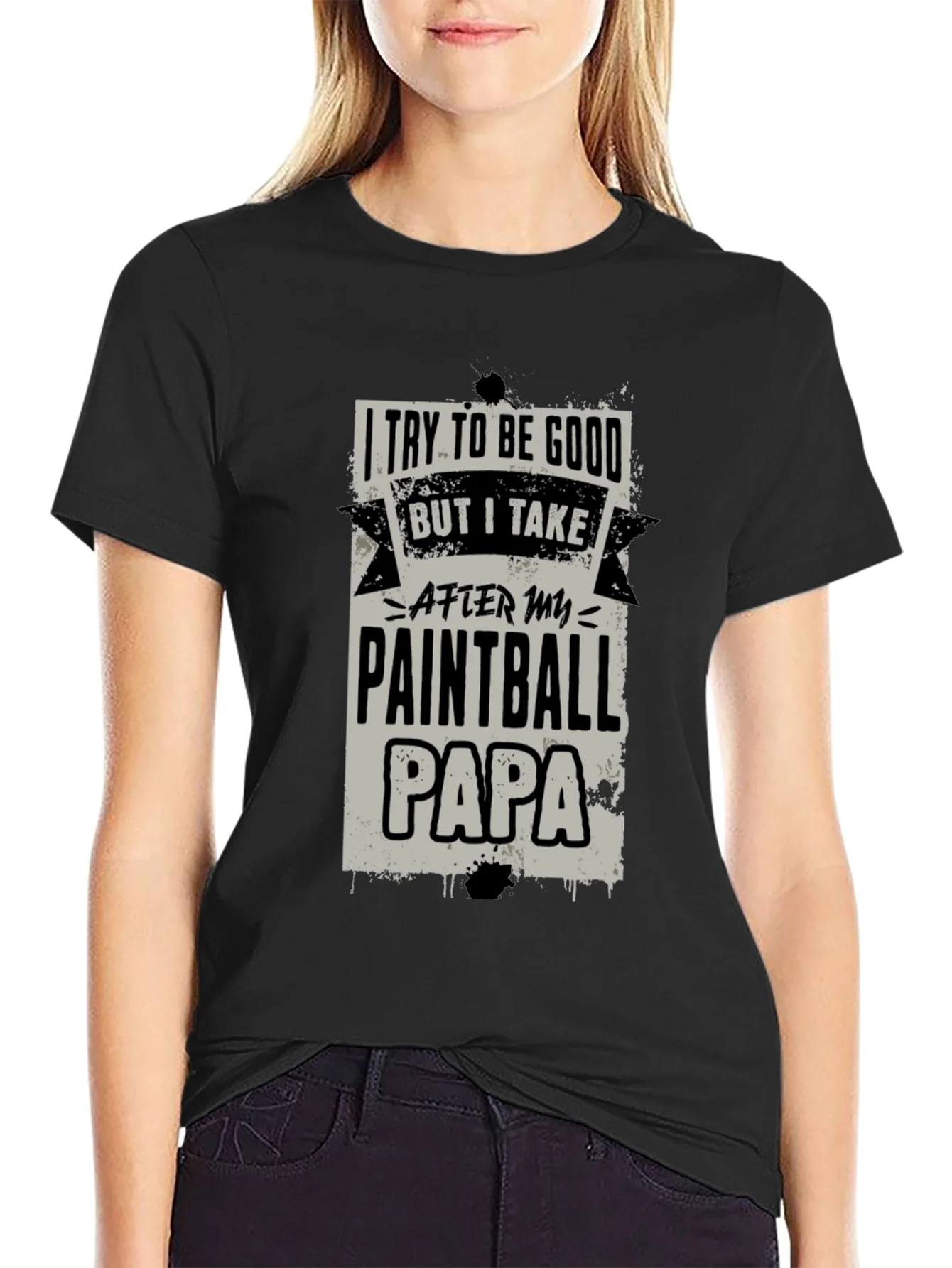 Paintball Papa Graphic Tee - Cool Dad Gift