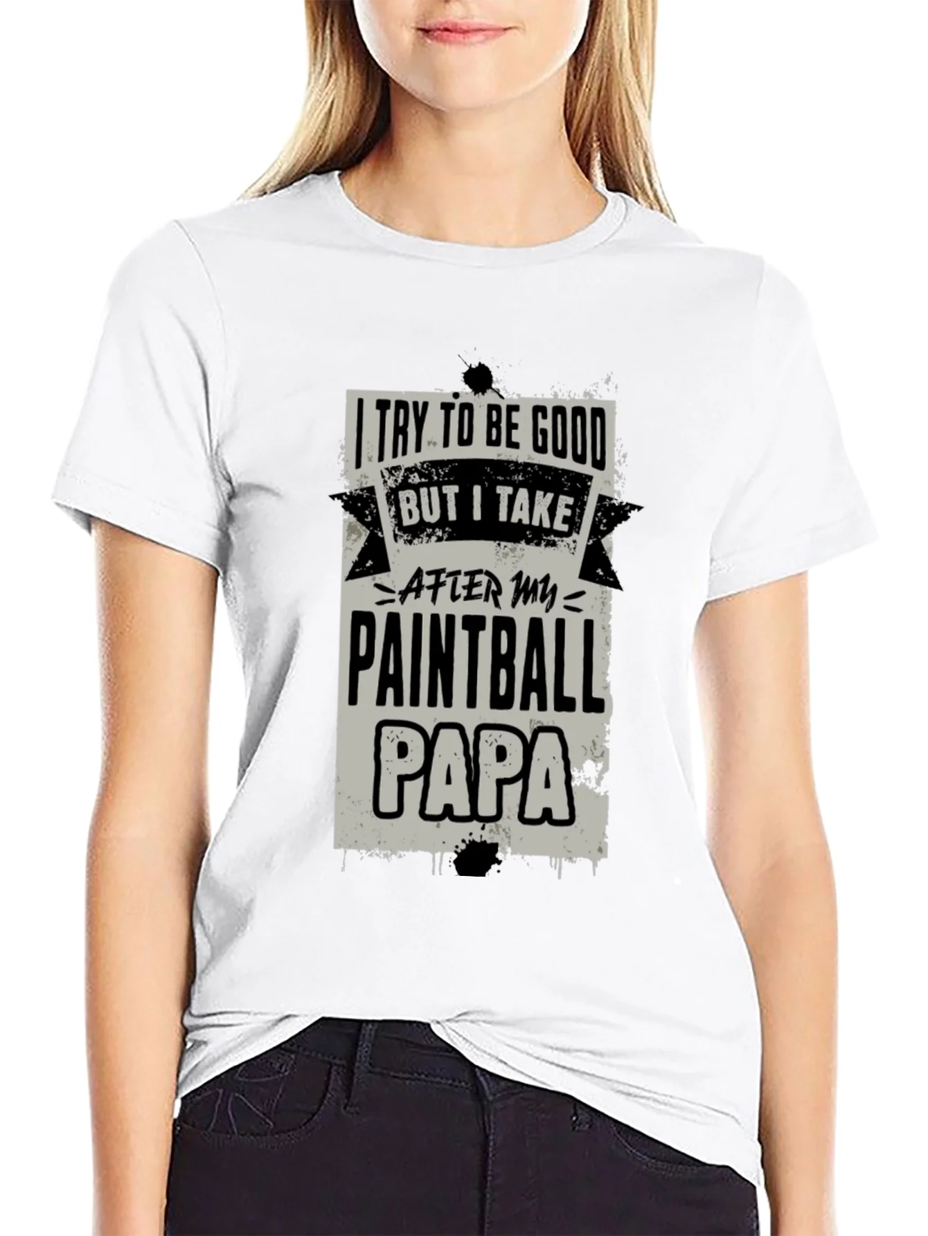 Paintball Papa Graphic Tee - Cool Dad Gift