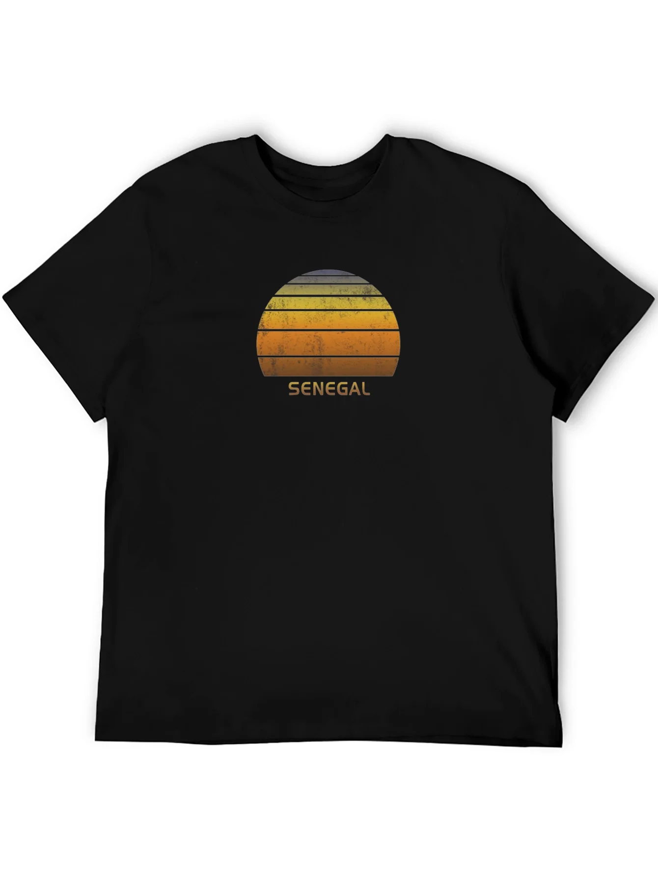 Senegal Retro Sunset T-Shirt - Vintage Style