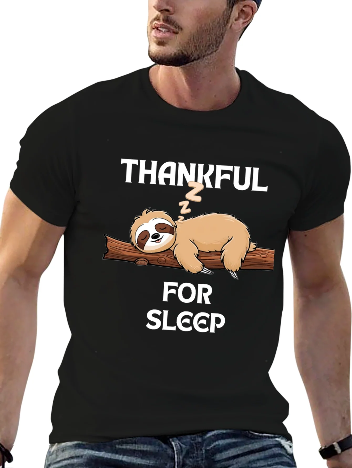 Thankful for Sleep Sloth T-Shirt