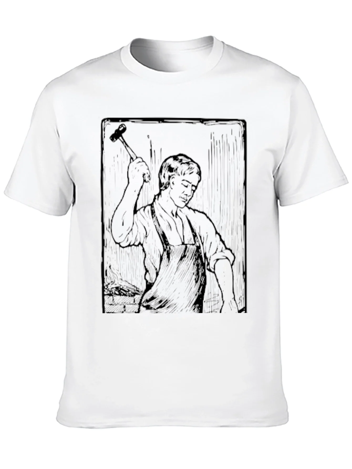 Blacksmith Graphic Print Crewneck T-Shirt