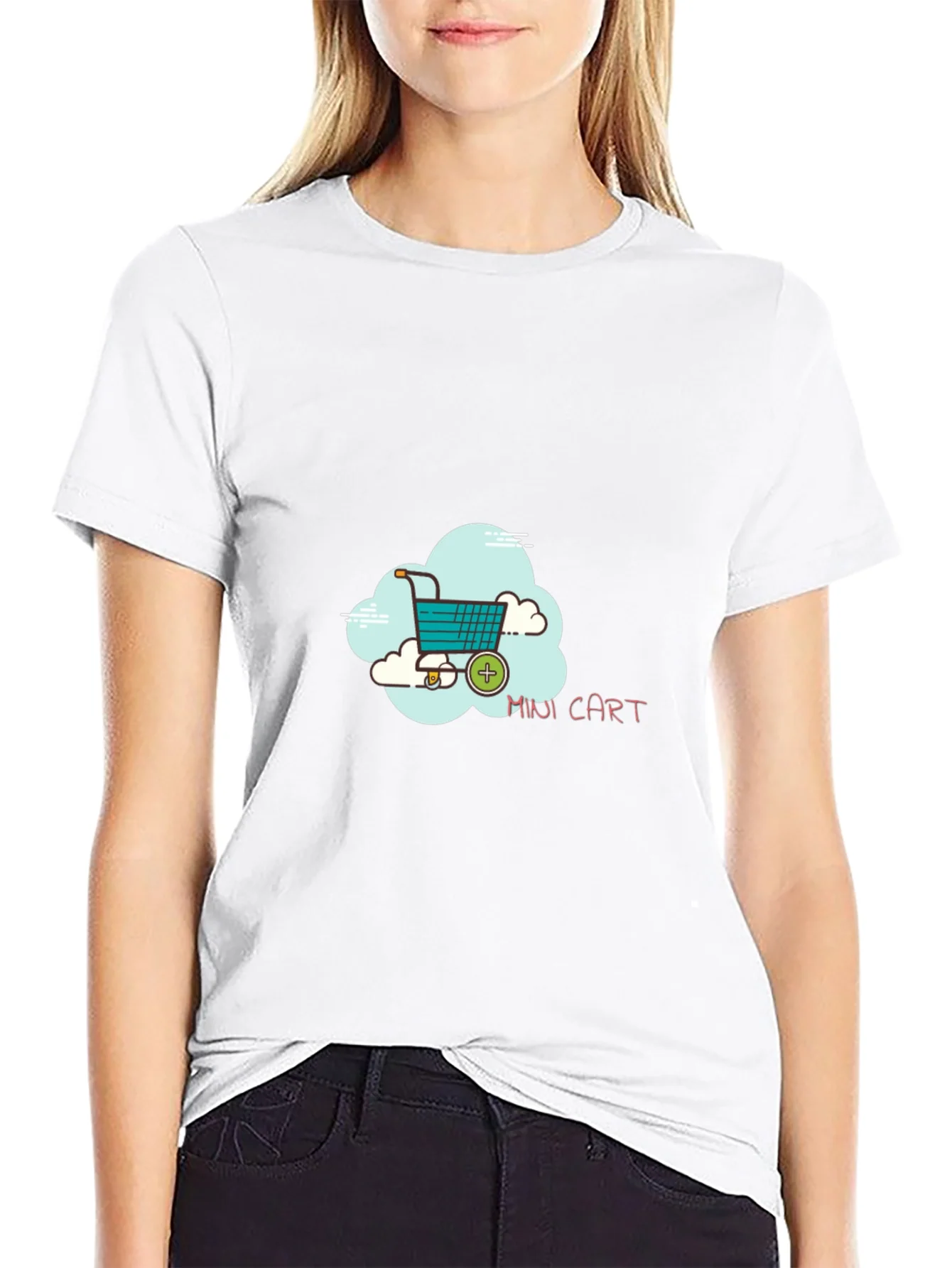 Mini Cart Graphic Black T-Shirt