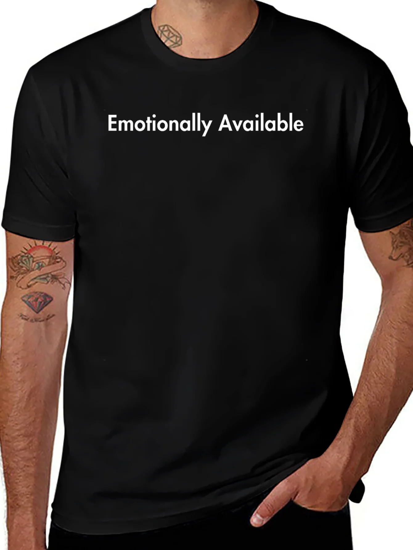 Emotionally Available Graphic Tee - Black
