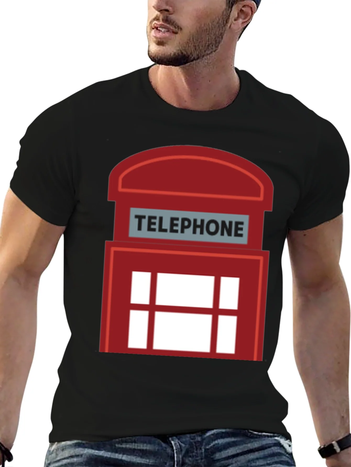 London Telephone Booth Graphic T-Shirt