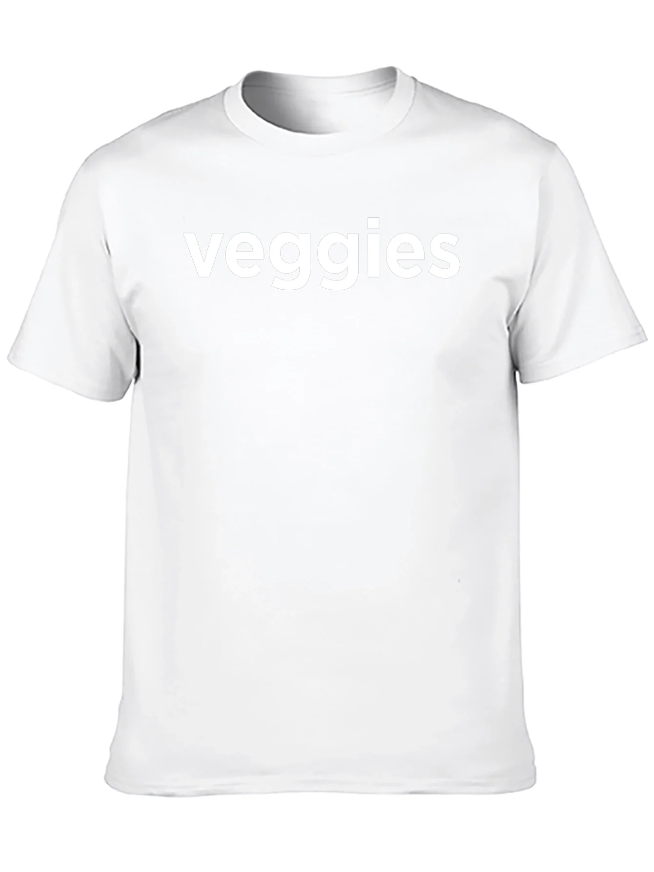 Veggies Graphic Tee - Black Cotton T-Shirt