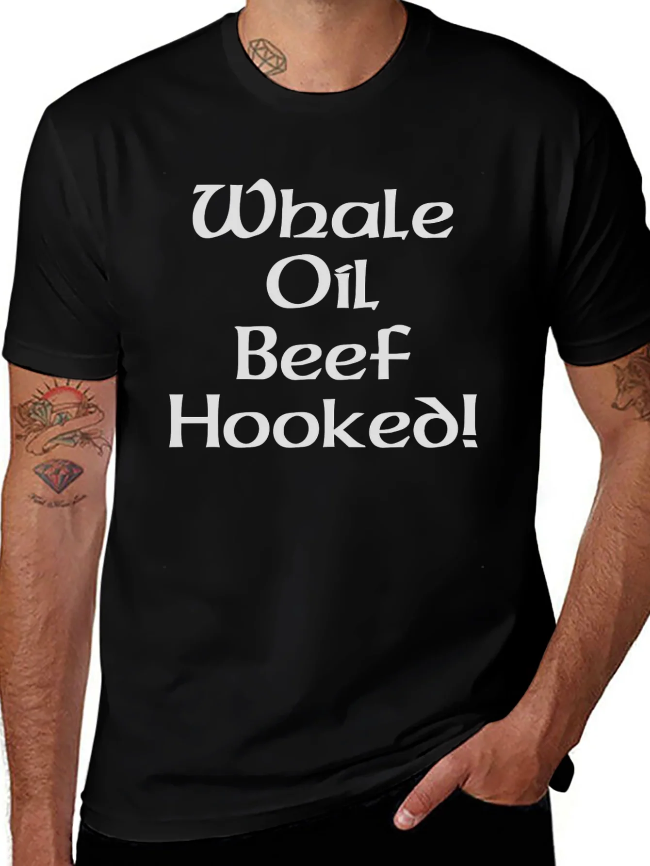 Whale Oil Beef Hooked Graphic T-Shirt