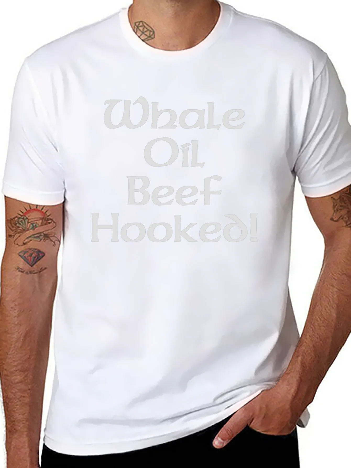 Whale Oil Beef Hooked Graphic T-Shirt