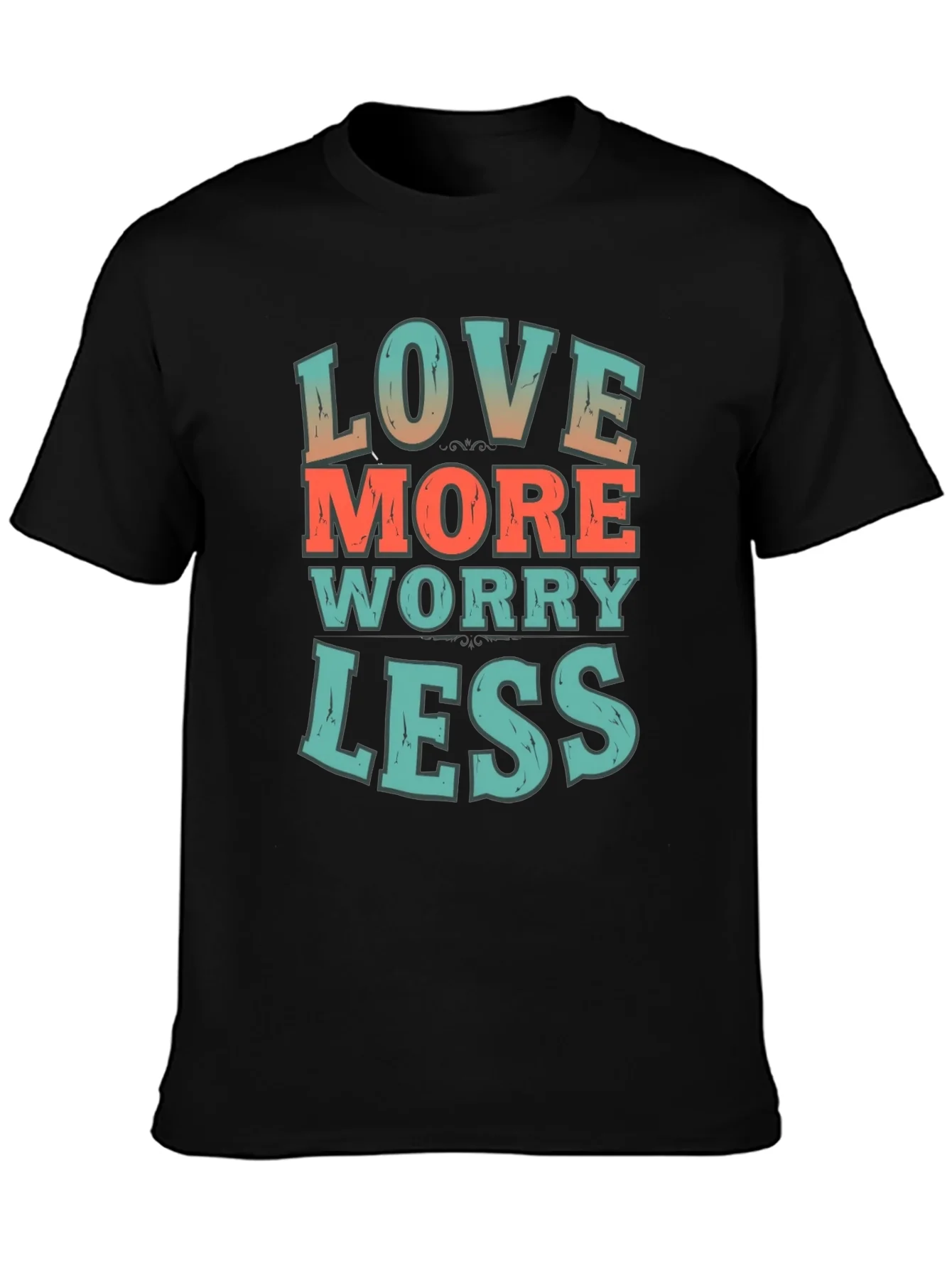 Love More Worry Less Graphic T-Shirt