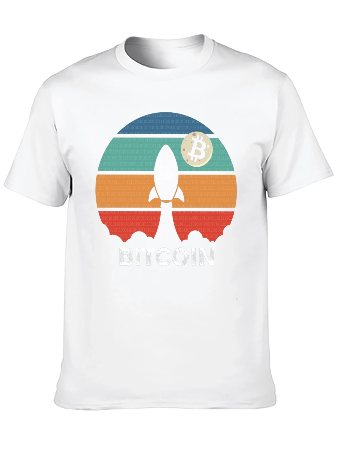 Bitcoin Rocket T-Shirt - Crypto Moonshot Tee